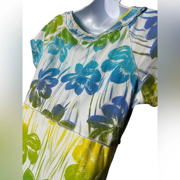 Ladies Fresh Produce Empire Dress With Ruffle On Bottom Size Medium Bright Color - Picture 5 of 8